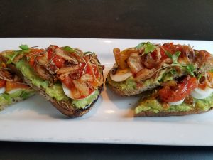 Avocado Toast- Brunch Menu at Grassroots eatery