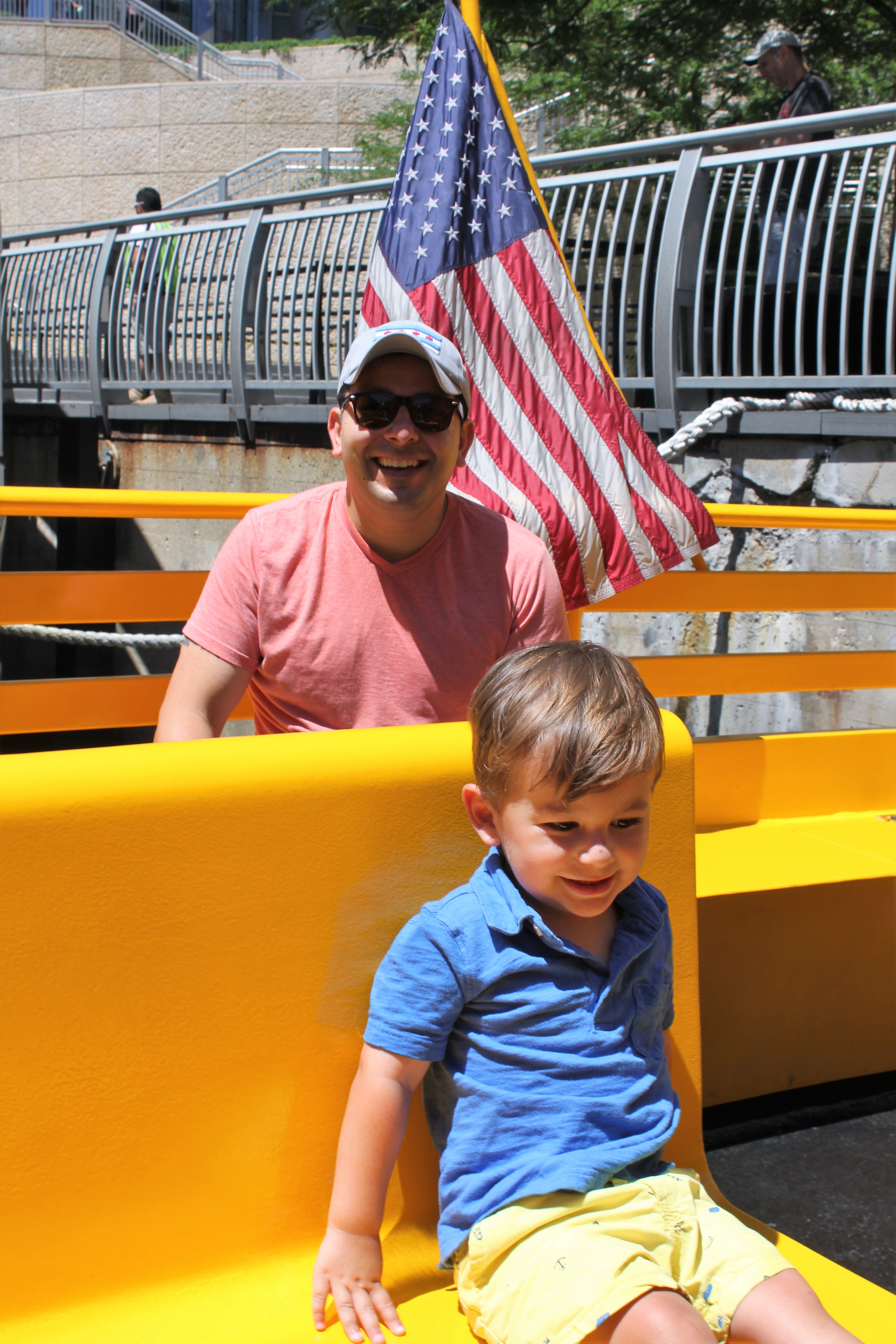 Water Taxi on the Chicago River is perfect for families in the summer