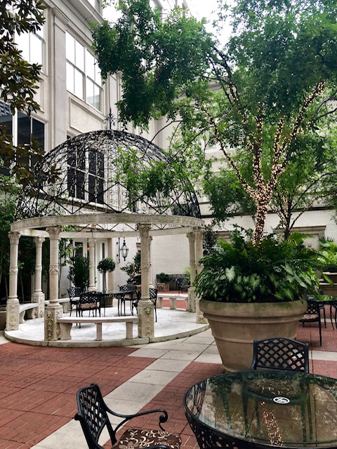The Ritz Carlton is a beautiful building with great food, top notch service and the best experience for a couples trip. This courtyard is stunning. 