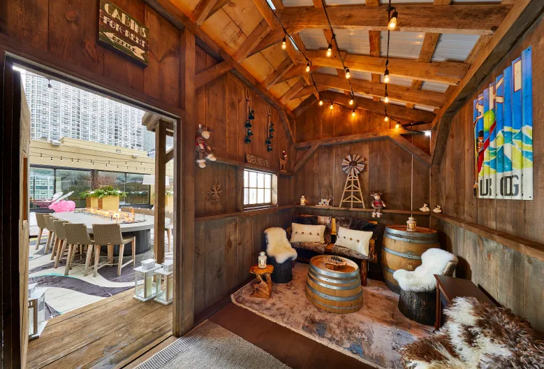 Curling and Cabins at The Gwen Hotel in Chicago. Great late fall/early winter activity on my bucket list. 