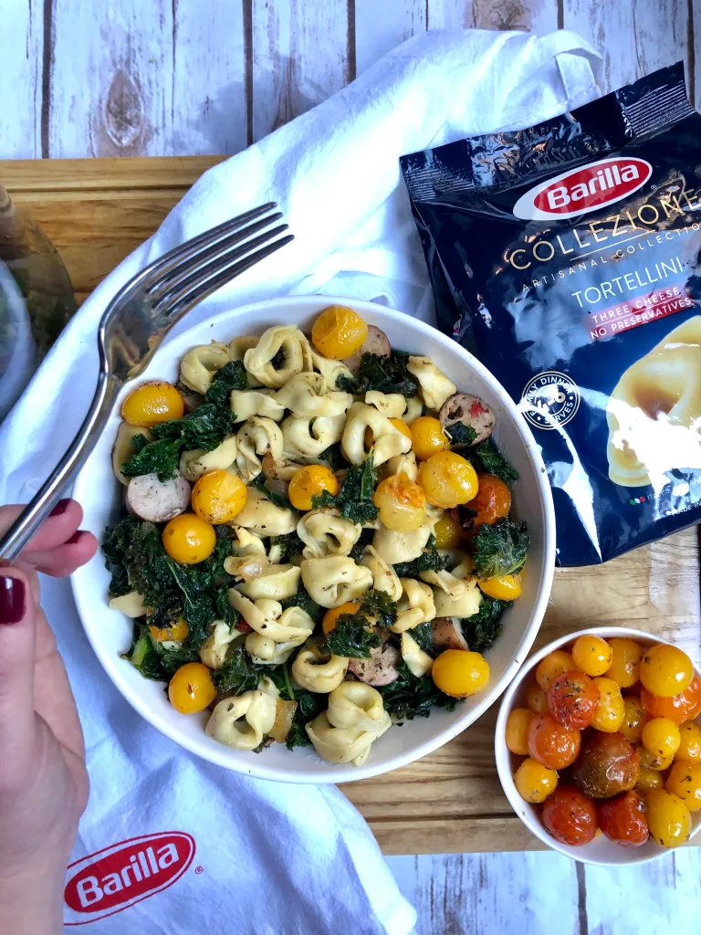 Barilla® Collezione 3 Cheese Tortellini is a restaurant style pasta made at home! This is an easy recipe to make on any weeknight. 