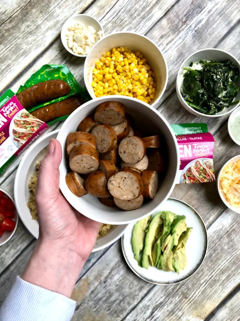 The taco night sausage is so easy for a weeknight meal 