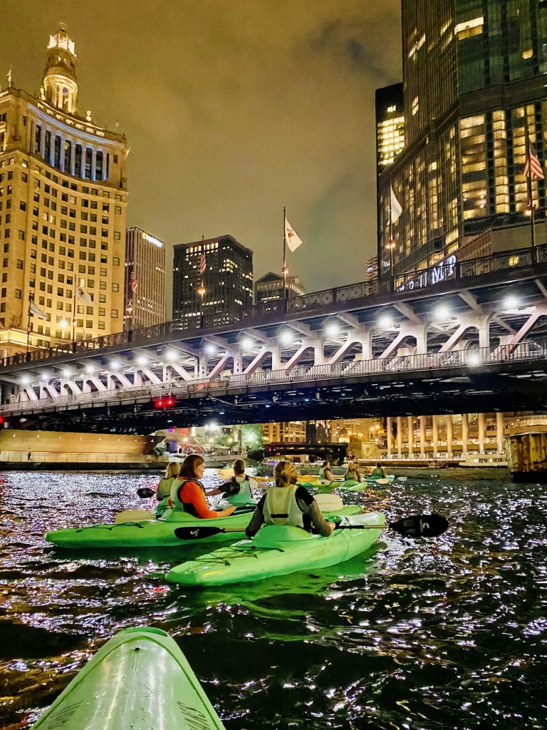 Kayaking on the Chicago River is a great thing to do this fall that is socially distant and lots of fun.