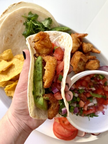 Shrimp tacos are an easy weeknight meal