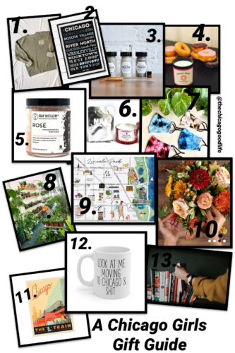 Chicago girls gift guide with lots of local gifts from boutiques and shops
