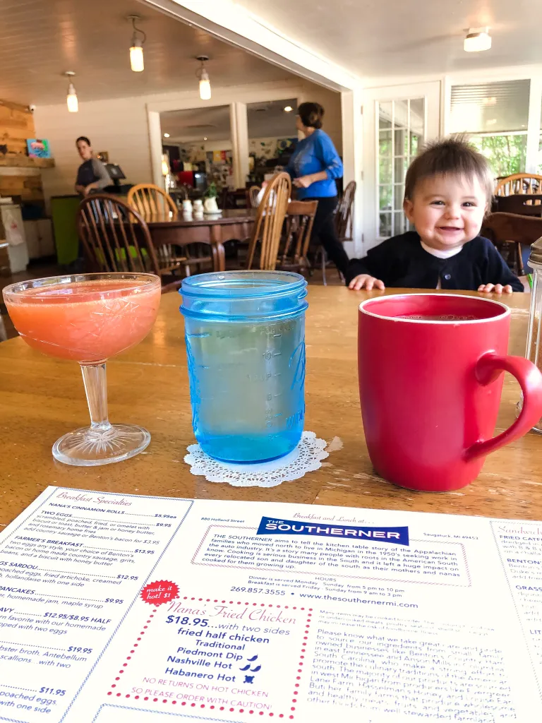 The Southerner is Saugatuck is one of the most kid friendly places we went. Plus the food is absolutely delicious! 