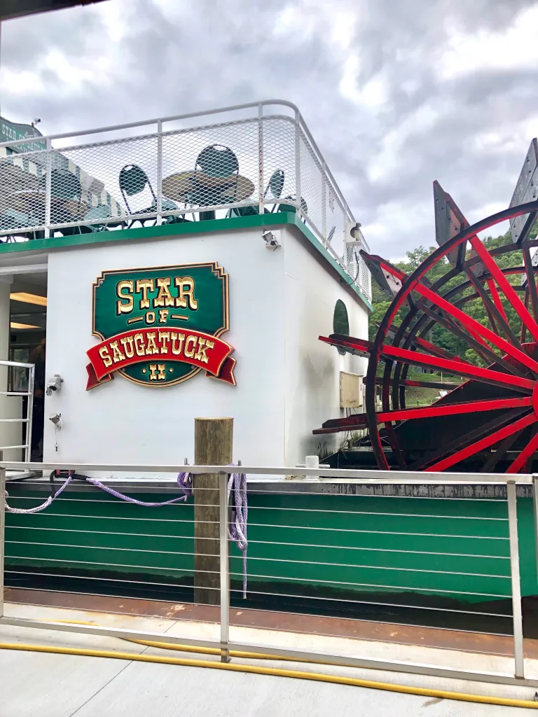 Star of Saugatuck is a boat ride to experience in Saugatuck, MI. It goes on the Kalamazoo River and onto Lake Michigan. You learn a little about area and it's history. 